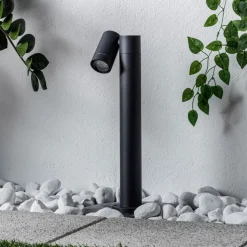 Prios Tulimar sokkellampe, 45 cm, antracit 1 lyskilde, metal