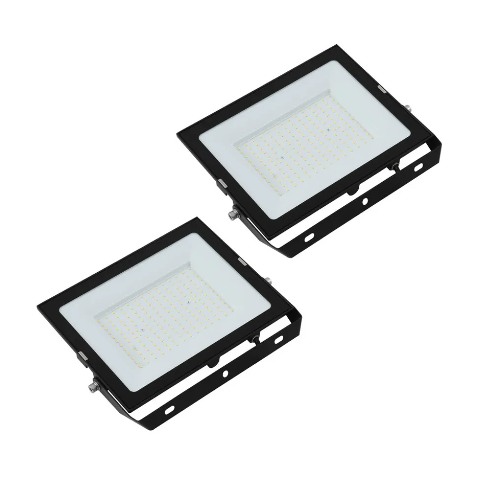 Prios udendørs LED-spot Maikel, 150 W, metal, 2 stk