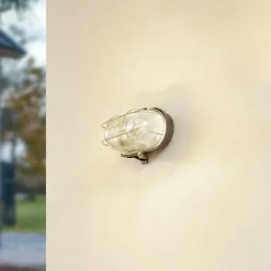 Prios udendørs væglampe Kirgo, grå, plast, IP44