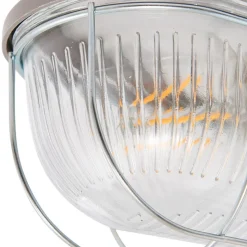 Prios udendørs væglampe Kirgo, grå, plast, IP44