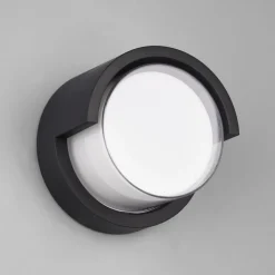 Puno udendørs LED-væglampe, IP54, rund