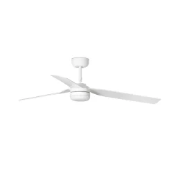 Punt M loftventilator, DC, LED-lampe, hvid