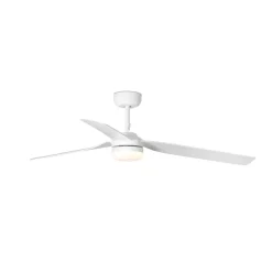 Punt M loftventilator, DC, LED-lampe, hvid