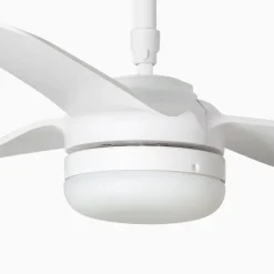 Punt M loftventilator, DC, LED-lampe, hvid