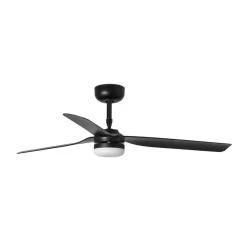 Punt M loftventilator, DC, LED-lampe, sort