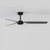 Punt M loftventilator, DC, 3 vinger, sort
