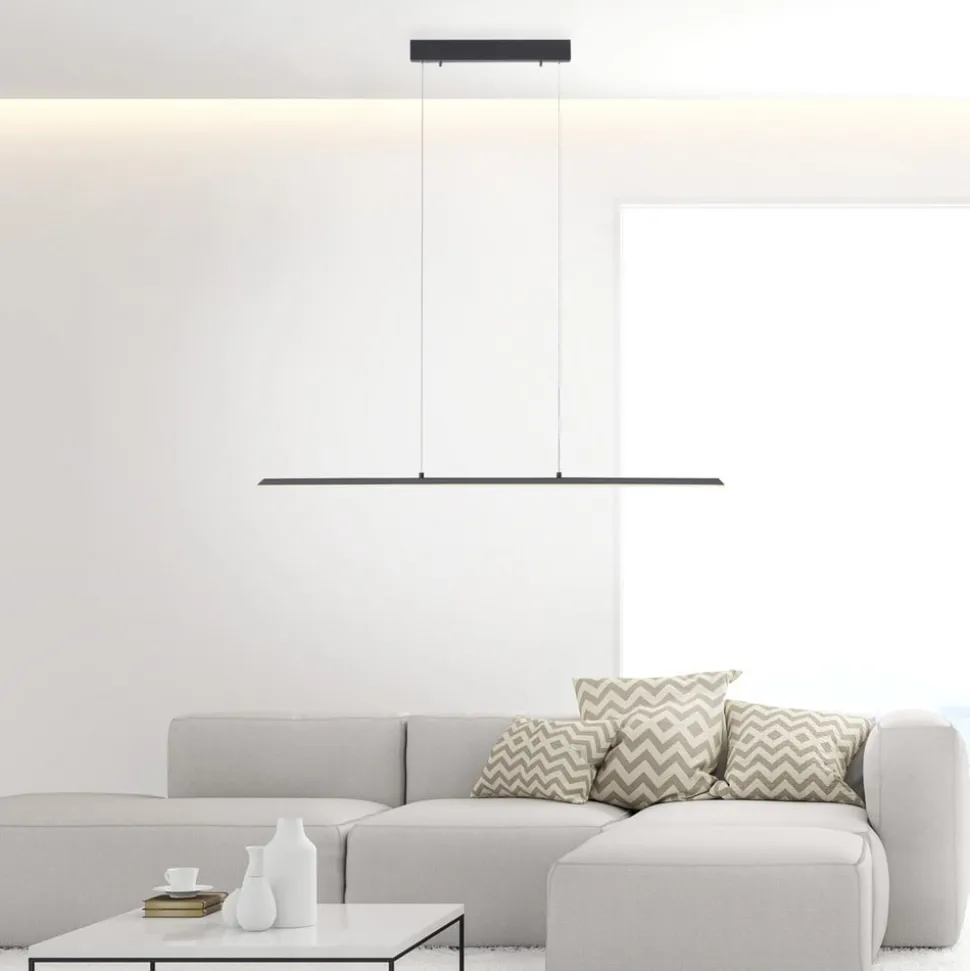 PURE LED hængelampe Lite, antracit, 100 cm, CCT, dæmpbar
