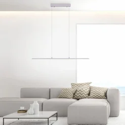 PURE LED hængelampe Lite, sølv, 100 cm, CCT, dæmpbar