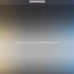 PURE LED hængelampe Lite, sølv, 100 cm, CCT, dæmpbar