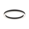 PURE LED-loftlampe Lines, Ø 50 cm, antracit, CCT, fjernbetjening