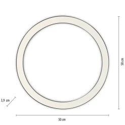 PURE LED-loftlampe Lines, Ø 50 cm, antracit, CCT, fjernbetjening