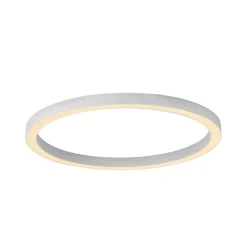 PURE LED-loftlampe Lines, Ø 70 cm, hvid, CCT-fjernbetjening