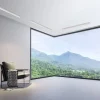 PURE LED-loftlampe Lines, 110 cm, sølv, CCT, fjernbetjening