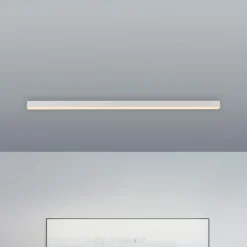 PURE LED-loftlampe Lines, hvid, 110 cm, CCT, fjernbetjening