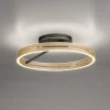 PURE LED-loftlampe Loop messing/sort metal Ø 60 cm CCT