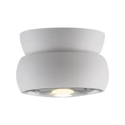 PURE LED-loftspot Move, hvid, Ø 12 cm, metal/glas