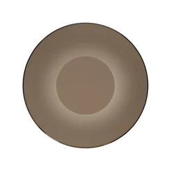 PURE LED-væglampe Moon, bronze, Ø 32 cm, glas/aluminium