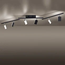 PURE Mira loftlampe 6 lk, fjernbetjening CCT, sort
