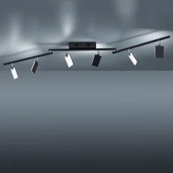 PURE Mira loftlampe 6 lk, fjernbetjening CCT, sort