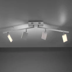 PURE Mira loftlampe 4 lk, fjernbetjening CCT, alu