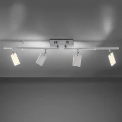 PURE Mira loftlampe 4 lk, fjernbetjening CCT, alu