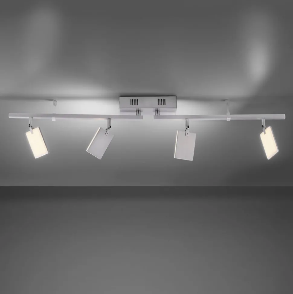 PURE Mira loftlampe 4 lk, fjernbetjening CCT, alu