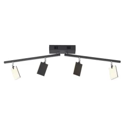 PURE Mira loftlampe 4 lk, fjernbetjening CCT, sort