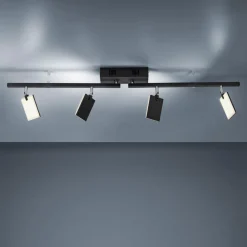 PURE Mira loftlampe 4 lk, fjernbetjening CCT, sort