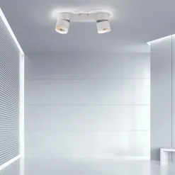PURE Nola LED-loftlampe, 2 lyskilder, hvid