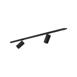 PURE Technik LED-skinnelampe, 2 lyskilder, sort