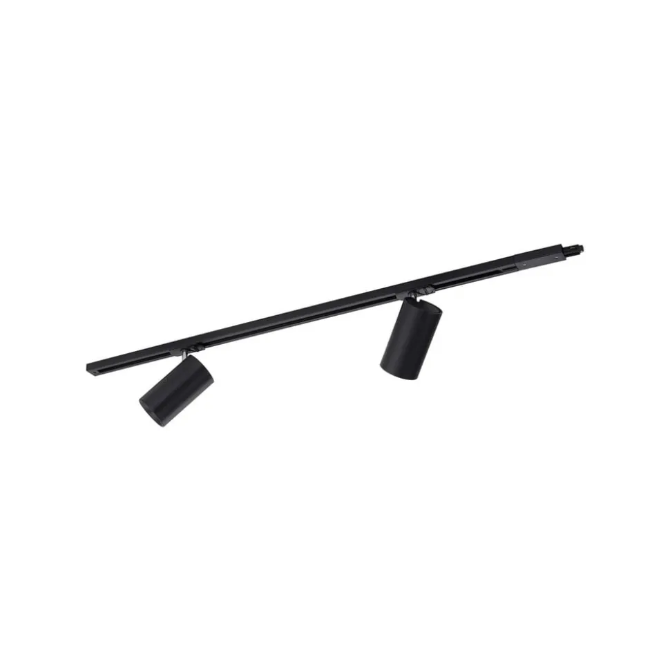 PURE Technik LED-skinnelampe, 2 lyskilder, sort