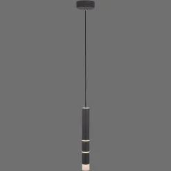 PURE Vega LED-hængelampe, 1 cylinder, sort