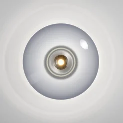 PURE Vitrum LED loftlampe, grå, glas/aluminium, Ø 45 cm