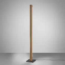 Quitani Elis LED-gulvlampe, eg/sort