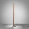 Quitani Elis LED-gulvlampe, valnød/nikkel