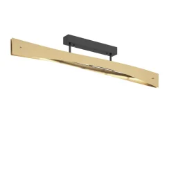 Quitani LED-loftslampe Lian, messing, sort