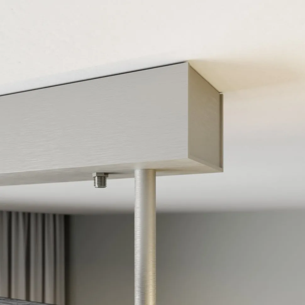 Quitani LED-loftslampe Lian, sort/aluminium