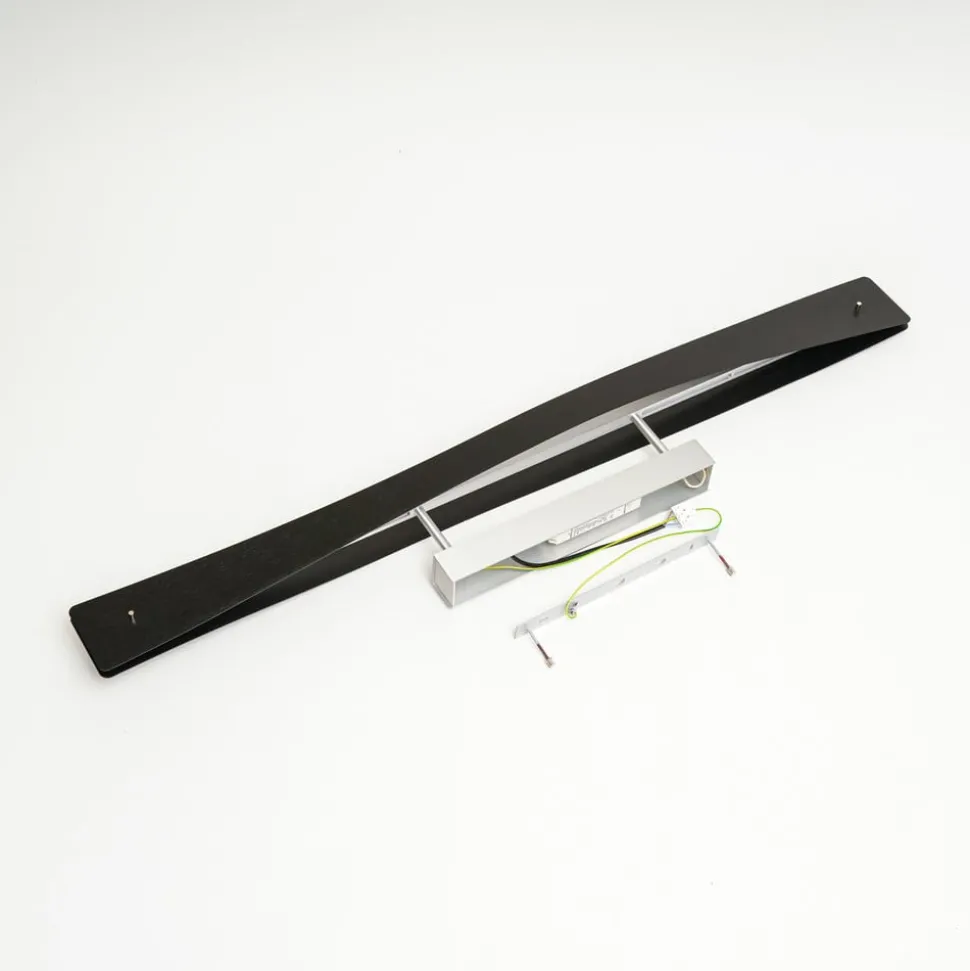 Quitani LED-loftslampe Lian, sort/aluminium