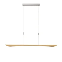 Quitani LED-pendellampe Hiba, eg natur, længde 148 cm