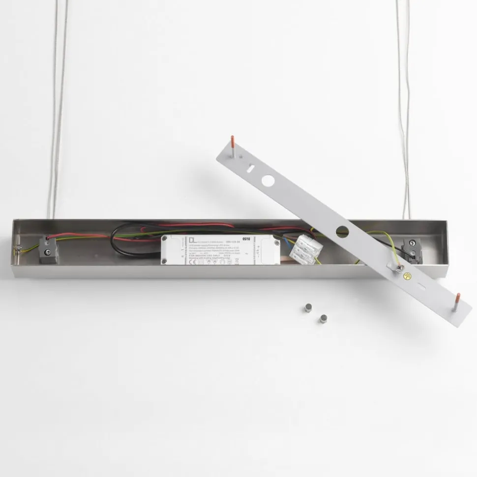 Quitani LED-pendellampe Hiba, eg natur, længde 148 cm