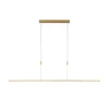 Quitani LED-pendellampe Tolu, længde 179 cm, messing