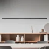 Quitani LED-pendel Margita, længde 118 cm, sort