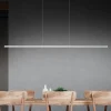 Quitani LED-pendel Margita, længde 118 cm, sølv
