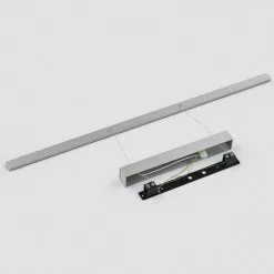 Quitani LED-pendel Margita, længde 118 cm, sølv
