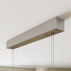 Quitani LED-pendel Nora, eg natur, længde 118 cm