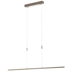 Quitani LED-pendel Tolu, nikkel, længde 118 cm