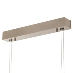 Quitani LED-pendel Tolu, nikkel, længde 118 cm