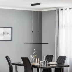 Quitani LED-pendel Tolu, sort, længde 118 cm