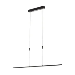 Quitani LED-pendel Tolu, sort, længde 118 cm