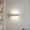 Quitani LED-væglampe Lole, aluminium, 59 x 29 cm, glas
